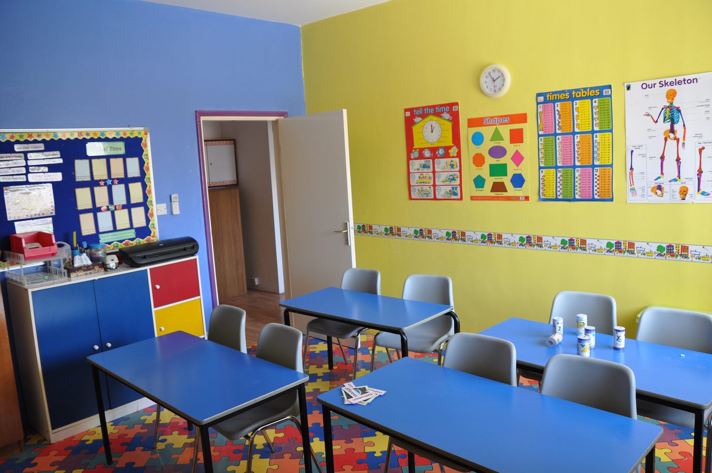 A finished, vibrant REC classroom